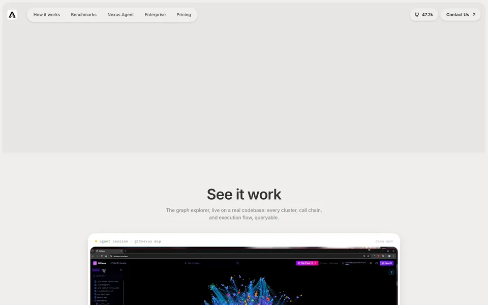 Akon Labs mid-page homepage design evidence. Mid-page viewport evidence; animated text state captured.