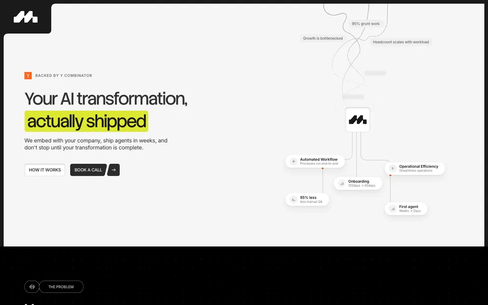 Marker hero homepage design evidence. Hero viewport evidence; animated text state captured.