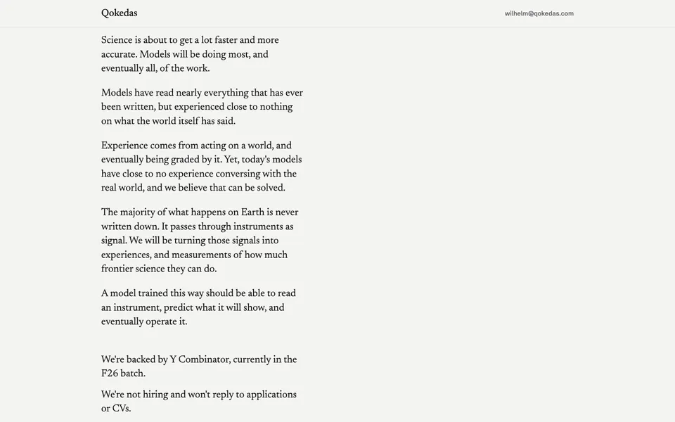 Qokedas mid-page homepage design evidence. Mid-page viewport evidence