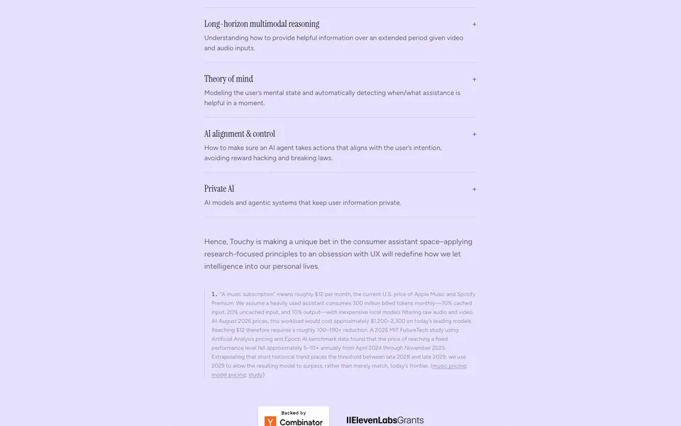 Touchy closing homepage design evidence. Closing viewport evidence